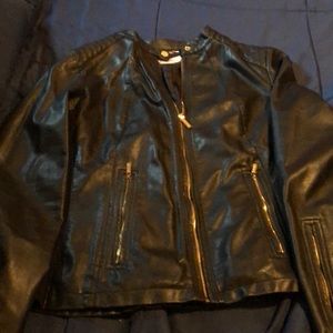 Black Faux Leather Jacket